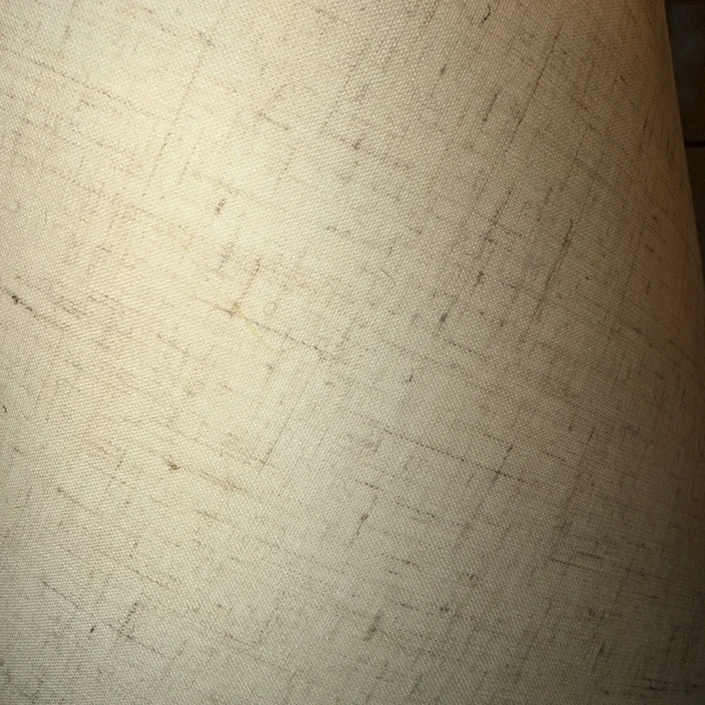 Vintage Acrylic Desk/table Lamp With Marble Look‎ Base And New Linen ShadeGW008